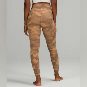 Lululemon Align High-Rise Pant 25" Heritage 365 Camo Beige Multi Sz 20